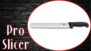 Victorinox 12 Inch Fibrox Pro Slicing Knife  Review and Demonstration on a Brisket [upl. by Namielus]