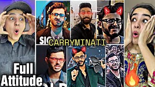 CARRYMINATI FULL ATTITUDE VIDEOS😈🔥 CARRYMINATI ANGRY MOMENTS😡🤬 CARRYMINATI SAVAGE REPLY😎 [upl. by Mccoy]