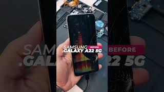 Samsung Galaxy A22 repair front screen [upl. by Newberry]