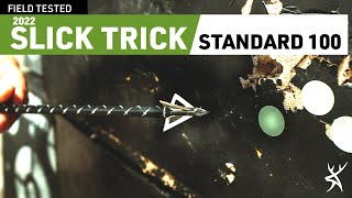 SLICK TRICK STANDARD 100  Broadhead Test amp Review 2022 [upl. by Cirde]