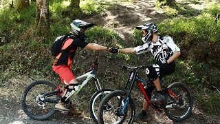 2 Imbéciles en VTT DH  Spot Secret  Délires  Crash amp Fails [upl. by Kcirrag]