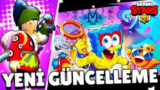 YENİ GÜNCELLEME  1300000 ABONE OLDUK  Brawl Stars Canlı Yayın spongebob OmerFarukSunarYT MrYanik [upl. by Cindra446]