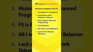 Reasons to Migrate from F5 to Progress Kemp LoadMaster [upl. by Anim]