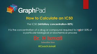 How to Calculate IC50 in GraphPad Prism StepbyStep Tutorial  Tips amp Tricks  Dr H Ismail [upl. by Esinrahc966]