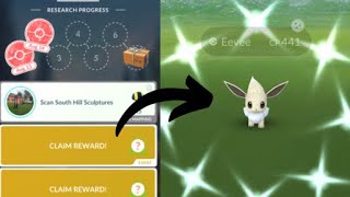 Shiny Eevee from Research Task [upl. by Akoyn352]