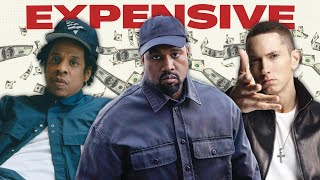 The 10 Most EXPENSIVE Rap Albums Ever Made [upl. by Llesram]