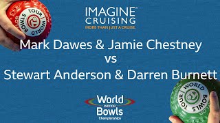 World Indoor Bowls Championship 2024 Mark Dawes amp Jamie Chestney vs Stewart Anderson amp Darren Bur… [upl. by Dnomsad207]