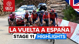 Breakaway Battle On La Laguna Negra  Vuelta A España 2023 Highlights  Stage 11 [upl. by Enetsirk]