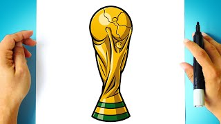 How to DRAW The WORLD CUP TROPHY [upl. by Dryden]