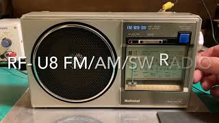 National Panasonic RFU8 FMMWSW Radio Receiver [upl. by Yasibit811]