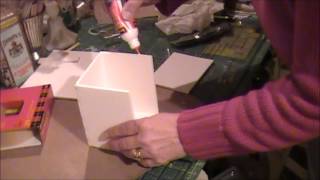 Tutorial  Making a Box with Hinged Lid from Foam Core [upl. by Garek25]