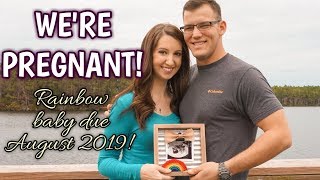 PREGNANCY ANNOUNCEMENT VIDEO  EXPECTING OUR RAINBOW BABY  Erika Ann [upl. by Barbee427]