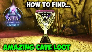 Aberration OP LOOT  ALL 9 Crate Locations in Elemental Vault ARK Ascended [upl. by Arrat]