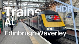 Trains At Edinburgh Waverley [upl. by Eardna568]