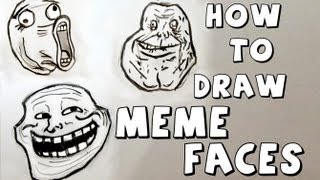 Ep 111 How to draw Meme Faces [upl. by Olenta]