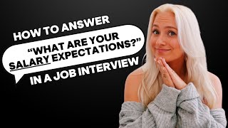 how to answer quotwhat are your salary expectationsquot not awkwardly [upl. by Ramsden595]