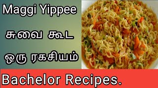 Maggi Recipe  Yippee Noodles Recipe  Veg noodles Tamil Eng Sub  Bachelor Recipes [upl. by Schilt466]