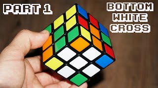 How to Solve a Rubiks Cube  Part 1  White Cross Easiest Method [upl. by Mayram]