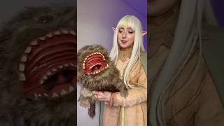 Kira and Fizzgig from The Dark Crystal 💜 cosplay darkcrystal [upl. by Ahsim]