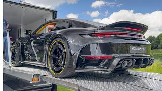 Porsche BRABUS 900R Rocket  Startup Engine Sound amp Unloading of the truck  1 of 25 [upl. by Eduam]