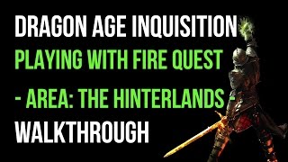 Dragon Age Inquisition Walkthrough Map To A Waterfall Quest The Hinterlands Gameplay Lets Play [upl. by Einnus]