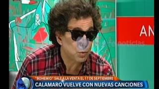 Entrevista a Andrés Calamaro  Telefe Noticias [upl. by Aivartal]