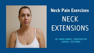 Neck Pain Exercises Neck Extensions [upl. by Eibot941]