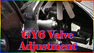 GY6 Valve Adjustment Tutorial [upl. by Nnaylrebmik]