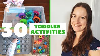 30 TODDLER ACTIVITIES AT HOME  HOW TO ENTERTAIN A 23 YEAR OLD  LOVE HAPPY ALI [upl. by Kceb455]