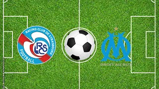 Strasbourg vs Marseille Résumé et Buts  Ligue 1 202324  Football Simulation PES 21 [upl. by Adnohsad]