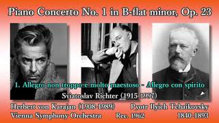 Tchaikovsky Piano Concerto No 1 Richter amp Karajan 1962 チャイコフスキー ピアノ協奏曲第1番 リヒテル＆カラヤン [upl. by Lowenstern906]