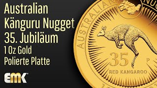 1 Oz Gold Australian Känguru Nugget 35 Jubiläum [upl. by Stricklan954]