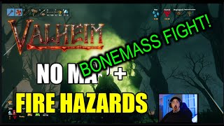 Valheim  No Map  Fire Hazards On  Fighting Bonemass Movies TV Comics [upl. by Cassandra]