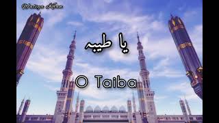 Ya Taiba  Ayesha Abdul Basit  Lyrics in Arabic amp English [upl. by Enilrac]