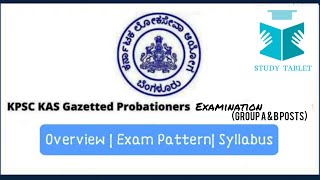 KPSC KAS Exam Pattern amp Syllabus [upl. by Udelle]