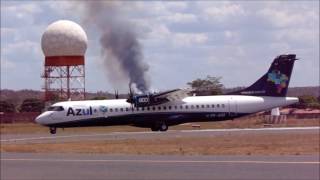 Pouso ATR 72600 PRAQO Azul Linhas Aéreas [upl. by Loring510]