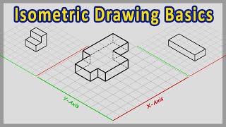 How To Draw an Isometric View  Lesson 1  Basics [upl. by Adnim]