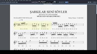 ŞARKILAR SENİ SÖYLER  HUYSUZ VE TATLI KADIN NOTA [upl. by Aihsein]