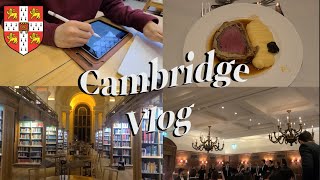 📚 Uni life in Cambridge Vlog  Annual Engineers Dinner  Library studying at Sidgwick and Caius [upl. by Nnairak]