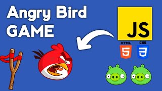 How to make Dynamic Angry Bird Game Using HTML CSS Javascript  Sky Code82 [upl. by Carolynn]