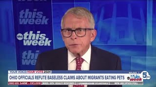 It is just not helpful DeWine discusses statements made about Haitian immigrants in Springfield [upl. by Odlauso701]