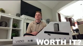 VIZIO SOUNDBAR UNBOXING AND REVIEW [upl. by Kauffmann]