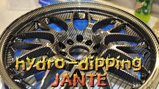 Printing Water Transfer  Hydrographics  Hydro Dipping  Jante voiture [upl. by Bar]