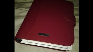 My new Planner Day Runner Harmony Burgundy size 4 [upl. by Imeon]