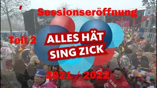 111121 Sessionseröffnung Kölner Karneval 20212022 22 [upl. by Airetnohs]