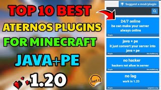 Top 10 Best Aternos Plugins For Minecraft Java  pe 120  Plugins For Minecraft Aternos Server [upl. by Reichel555]