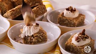 How to Make Pecan Chewies  Dessert Recipes  Allrecipescom [upl. by Mat]