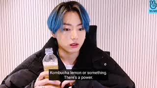 ENG SUB Jungkook saying quotKombuchaquot 🥺 [upl. by Tiraj1]