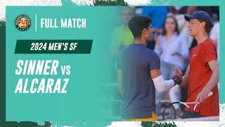 Alcaraz vs Sinner 2024 Mens semifinal Full Match  RolandGarros [upl. by Carla]