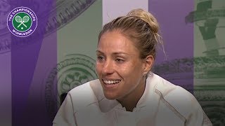 Angelique Kerber Wimbledon 2017 third round press conference [upl. by Lenssen]